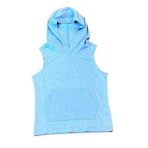 NWT DSG Boys Blue Bandana Sleeveless Hoodie, Size 2XS